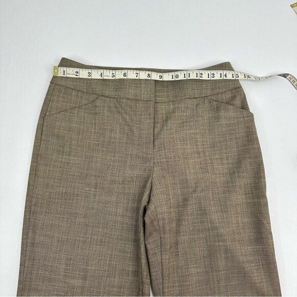 Tahari ASL Women's Tan Mid-Rise Flare Business Career Trouser 4T/W30/L33 - Picture 7 of 10